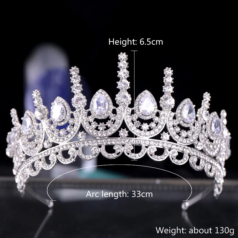 FORSEVEN серебро Цвет большой капли воды с украшением в виде кристаллов Стразы