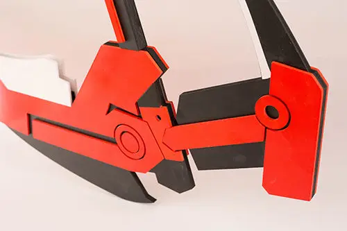 Популярное трансмутируемое рубиновое полумесяц розовое серповидное ПВХ Косплей