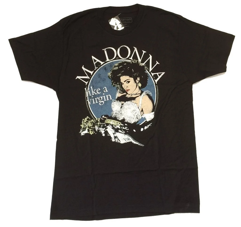 Женская футболка Madonna Live A Virgin Tour|Футболки| |