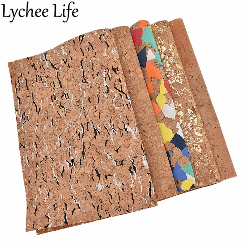 Lychee Life A4 мягкая искусственная яркая Цветочная печать 29x21 см Ткань сделай сам для