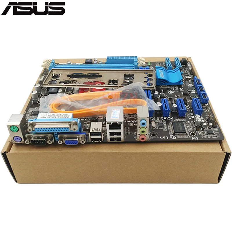 Оригинальный использоваться для настольных ПК ASUS P7H55-M LE поддержка LGA1155 I3 I5 I7 2 * DDR3