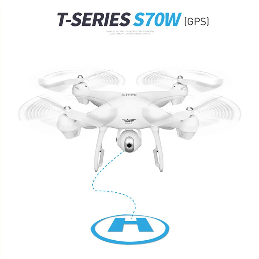 S70W 2,4 GHz gps FPV Дрон с камерой 1080P бесщеточный Квадрокоптер управление жестами Складная HD камера Wifi Безголовый режим