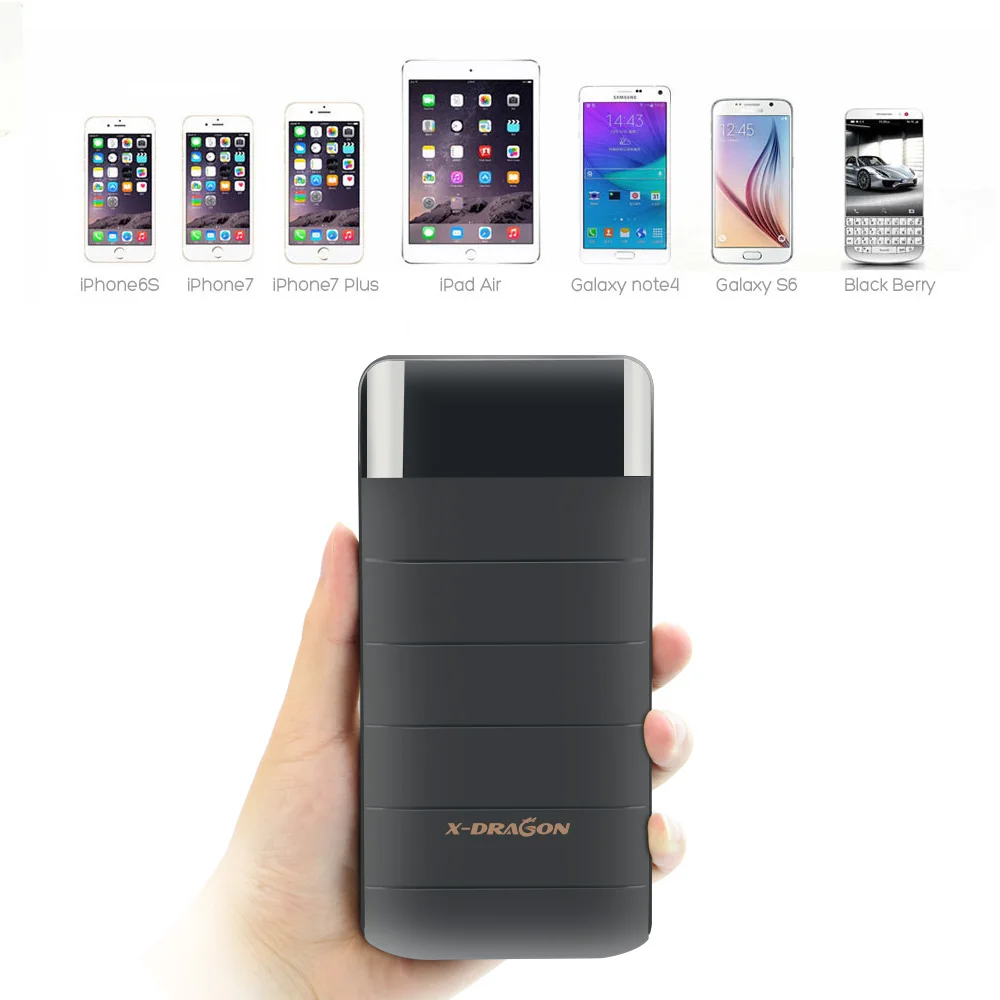 Внешний аккумулятор 20100 мАч внешний с двумя usb портами зарядное устройство для