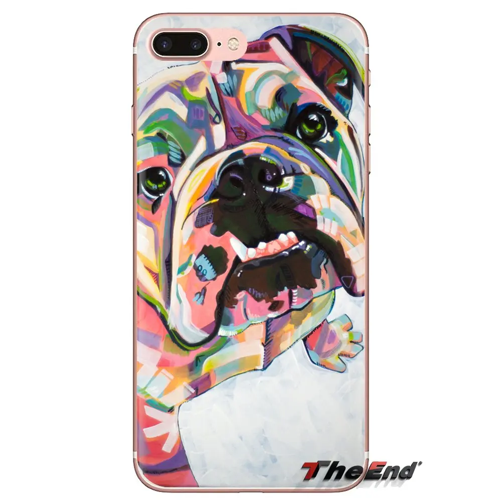 Soft TPU Phone Case Polynesian english bulldog dog For LG Spirit Motorola Moto X4 E4 E5 G5 G5S G6 Z Z2 Z3 G2 G3 C Play Plus Mini |