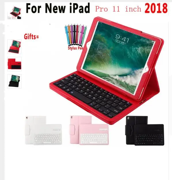 Чехол с беспроводной Bluetooth клавиатурой для Apple нового IPad Pro 11 дюймов 2018 планшет