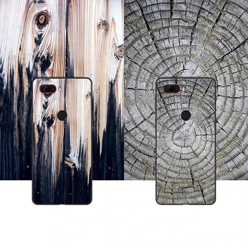 

For Nubia Z18 Case fashion Wood grain Stone soft phone Case NubiaZ18 Cover For Nubia Z 18 NX606J Protection Shell fundas coque