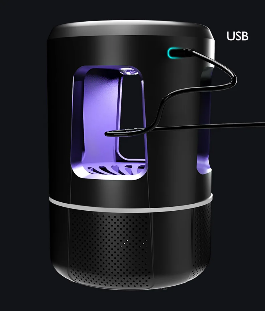 Аккумуляторная беспроводная лампа для уничтожения комаров Портативный USB УФ