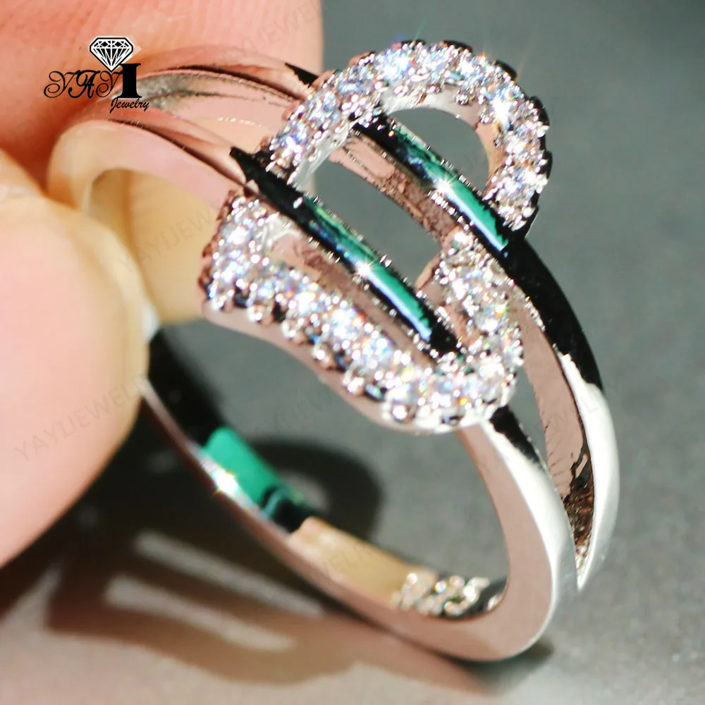 Ювелирные изделия YaYI огранка Принцесса 4.2CT белый циркон серьги из серебра