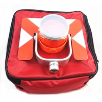 new red prism set with bag for topcon sokkia nikon pentax south gowin total stations surveying offset 300mm