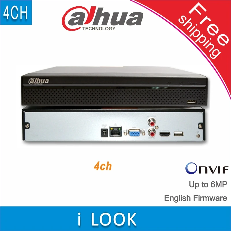 Видеорегистратор Dahua NVR Onvif NVR2104HS-S1 NVR2104HS-S2 каналов бесплатная доставка |