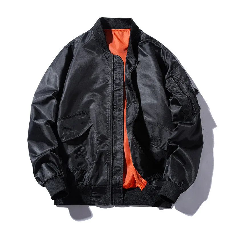Мужская куртка бомбер MORUANCLE уличная спортивная с воротником мандарин размеры S