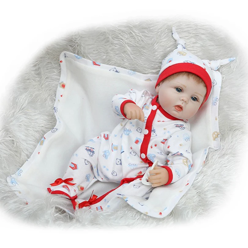 40 см Силиконовая Кукла Reborn Babies игрушки 16 дюймов куклы для новорожденных мягкие