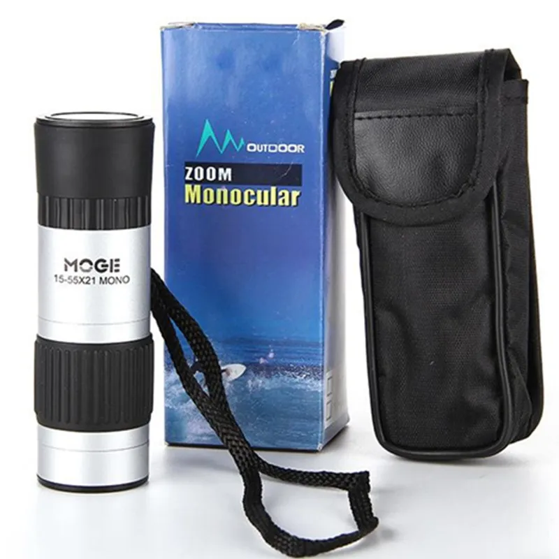 15-55X21 телескоп Монокуляр высокой мощности оптический Профессиональный Spyglass