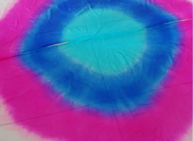 Шелковая вуаль для танца живота 100% Purel полукруглый шарф аксессуар индийского 2 5*1