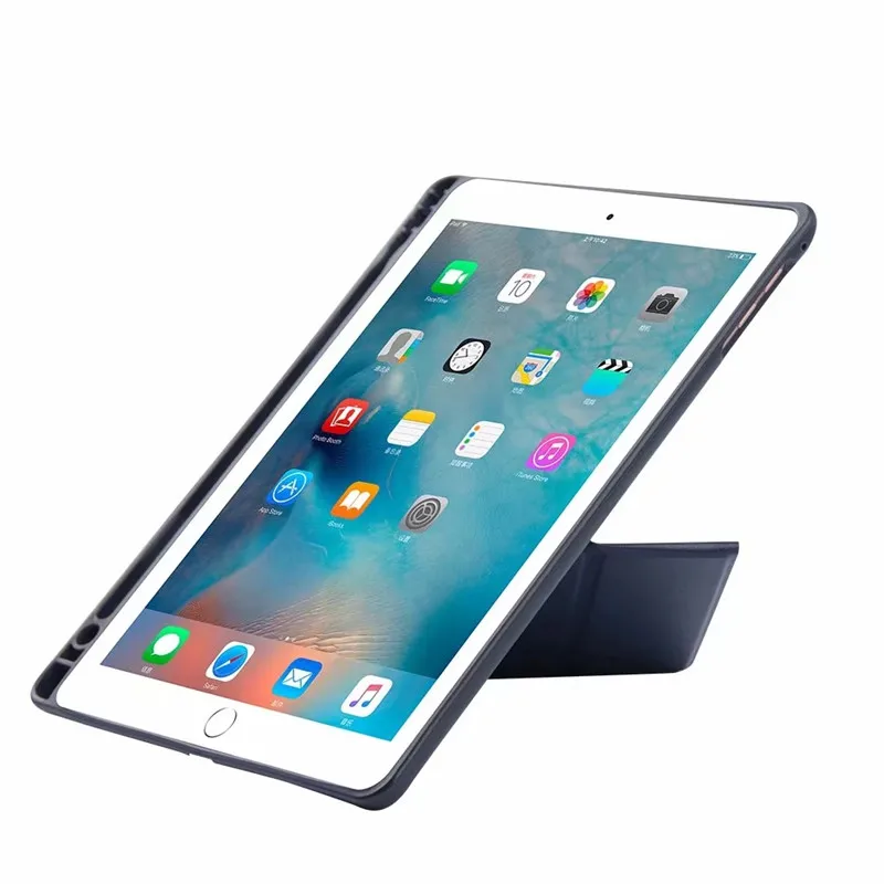 Чехол для iPad 9 7 2018 2017 с держателем-карандашом силиконовая Мягкая задняя крышка