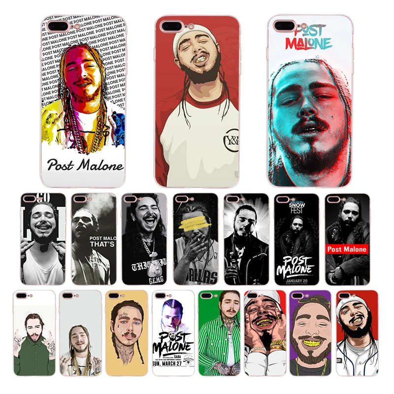 

Post Malone soft tpu cases for iphone xr x xs max cover 7 6s 8 6 plus 5s 5 se Pop singer Austin Richard Post design phone Funda