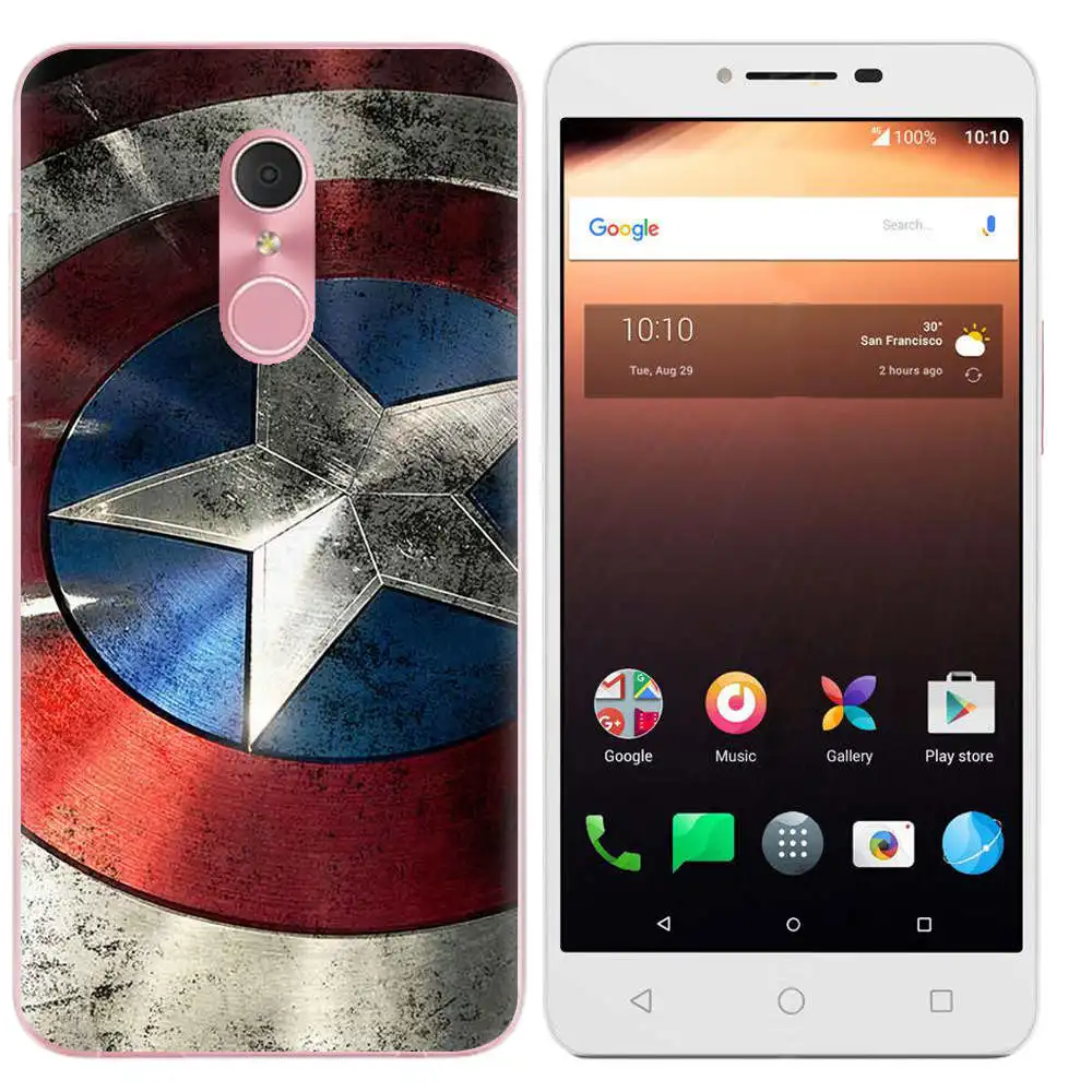 TPU Soft Cases for Alcatel A3 Plus Silicone Case 5.5&quot Cute Coque Phone Back Cover Cartoon Fundas |
