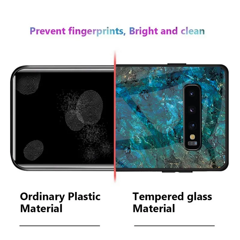 KISSCASE Роскошный Мраморный стеклянный чехол для телефона Samsung Galaxy A7 2018 A50 M20 S8 S9 Plus