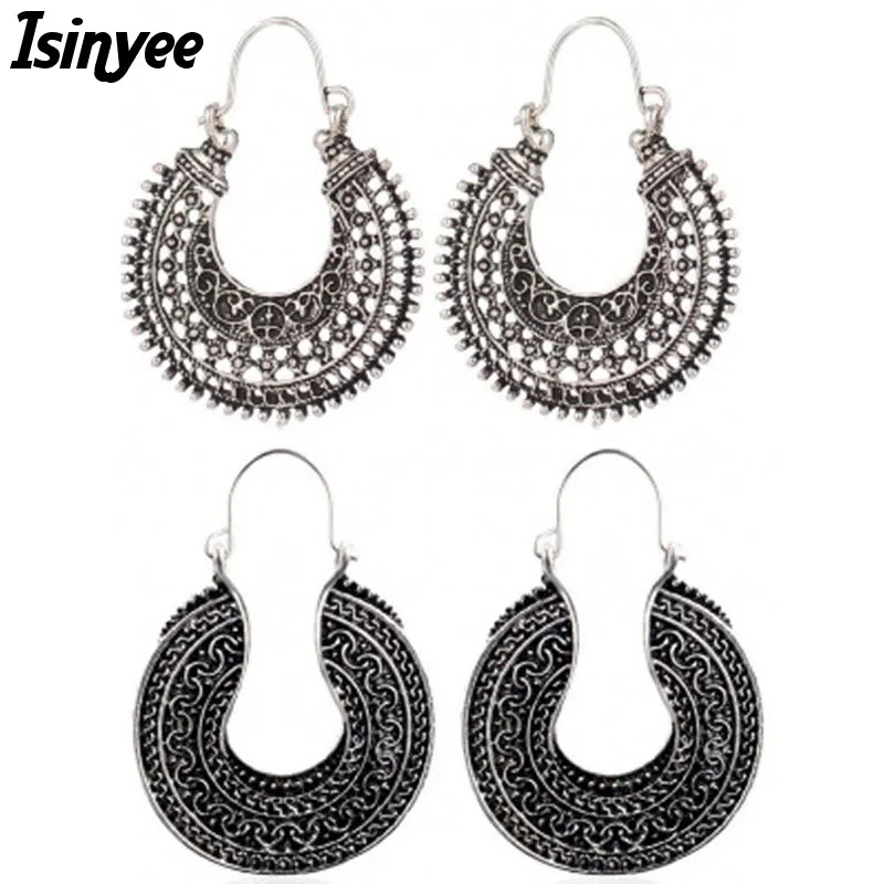 Серьги кольца серебряные в античном стиле для женщин и девушек|hoop earrings for women|hoop