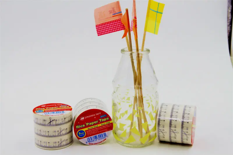 Ginnva цветная коробка упаковка 15 мм * 5 м Васи/рисовые бумажные ленты клейкая лента