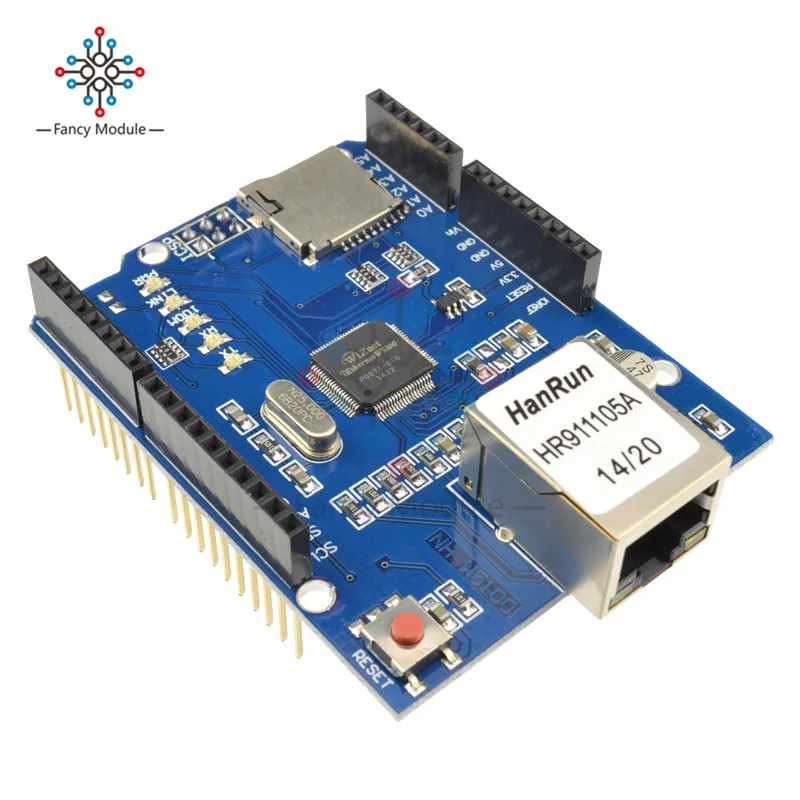 Новая плата расширения сети Mega2560 Ethernet W5100 Mega 2560 R3 для Arduino|Детали и аксессуары