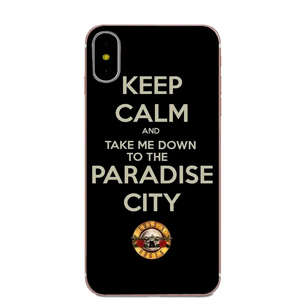 ТПУ чехлы для телефонов пистолеты N Roses хорошее время Apple iPhone 4 4S 5 5C 5S SE 6 6S 7 8 Plus X XS Max