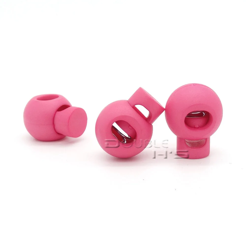 50pcs/lot Colorful Ball Cord Lock End Stops Round Toggle Stopper for Sport Cloth Bag Accessories | Дом и сад