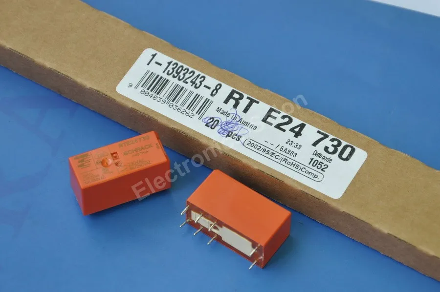

( 2 pcs/lot ) TYCO 8 Amp DPDT Industrial Power Relay, Coil 230V AC, RTE24730