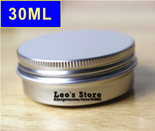 

Wholesale 22mmx55mm 100pcs/lot 30ml mat aluminum Jars,cream & cosmetics container,electronic protect,LAJ-12b