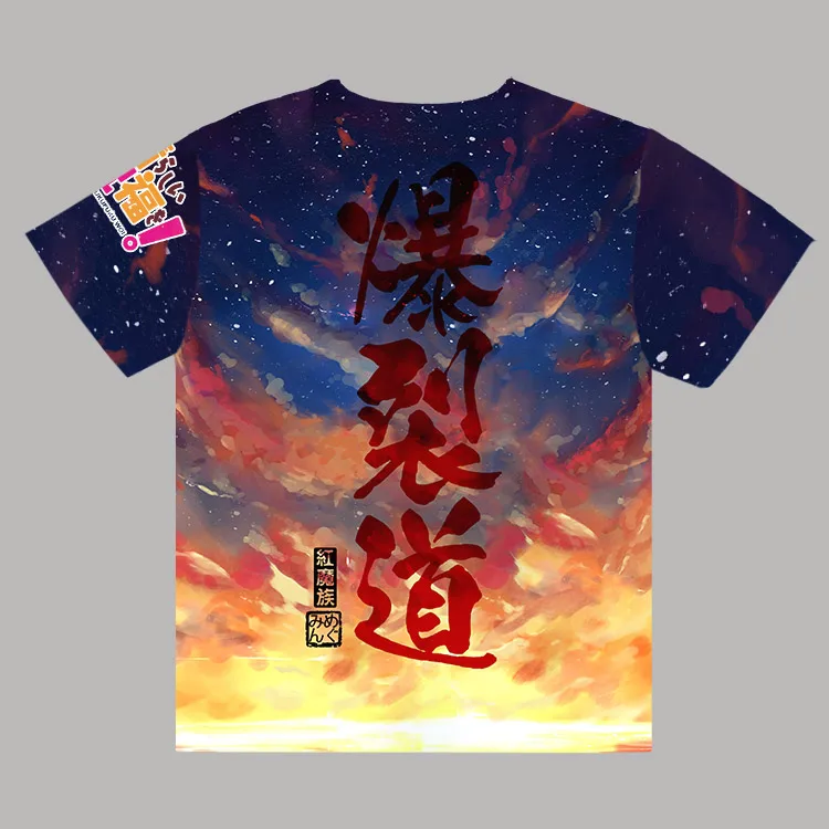 Футболка с короткими рукавами и принтом KonoSuba Megumin для костюмированной вечеринки
