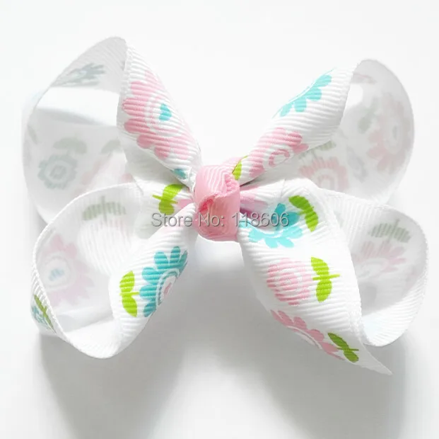80 шт./лот бант для волос девочек Подсолнух лето и Весна бутик бесплатная