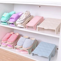 shoes storage organization holder shoe rack cabinet household wardrobe layered storing shoes stand shelf single double box hot