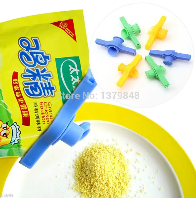 

3PCS/LOT Food Storage Sealed folder with Discharge mouth food sealing clips