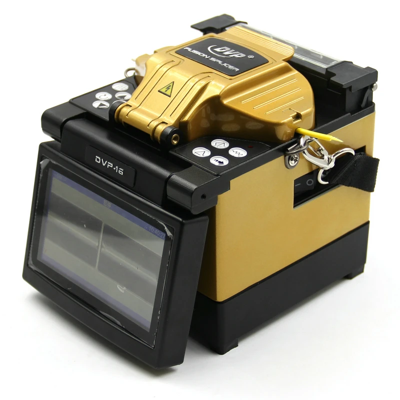 

Hot selling DVP-16 Fiber Optical Fusion Splicer machine for FTTH Patch Cord Multi-function FTTH Fusion Splicer English menu