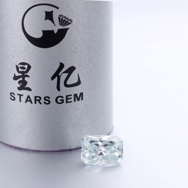 Драгоценные камни CHEESTAR свободные моиссаниты камень 6*8 мм Сияющий Вырез 1.65ct