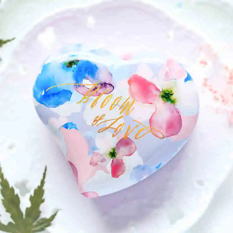 6 шт./лот красивая оригинальная коробка конфет в форме сердца с цветком любви для