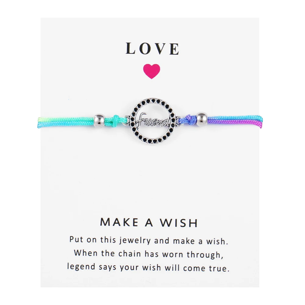 Простой Древо жизни браслет ручной работы карта желаний для подружек любовник