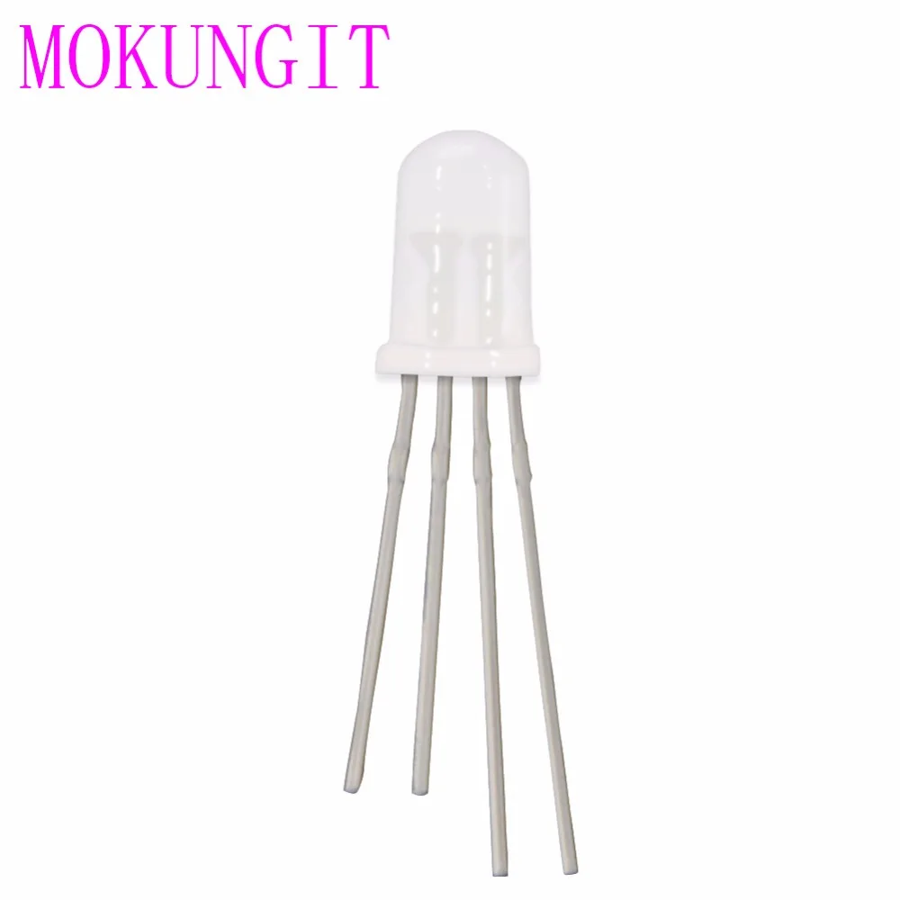 10 шт.-1000 шт. DC5V PL9823 F5 5 мм F8 8 мм круглый RGB светодиодный P9823 чипсет внутри RGB Полноцветный матовый светодиодный чипы