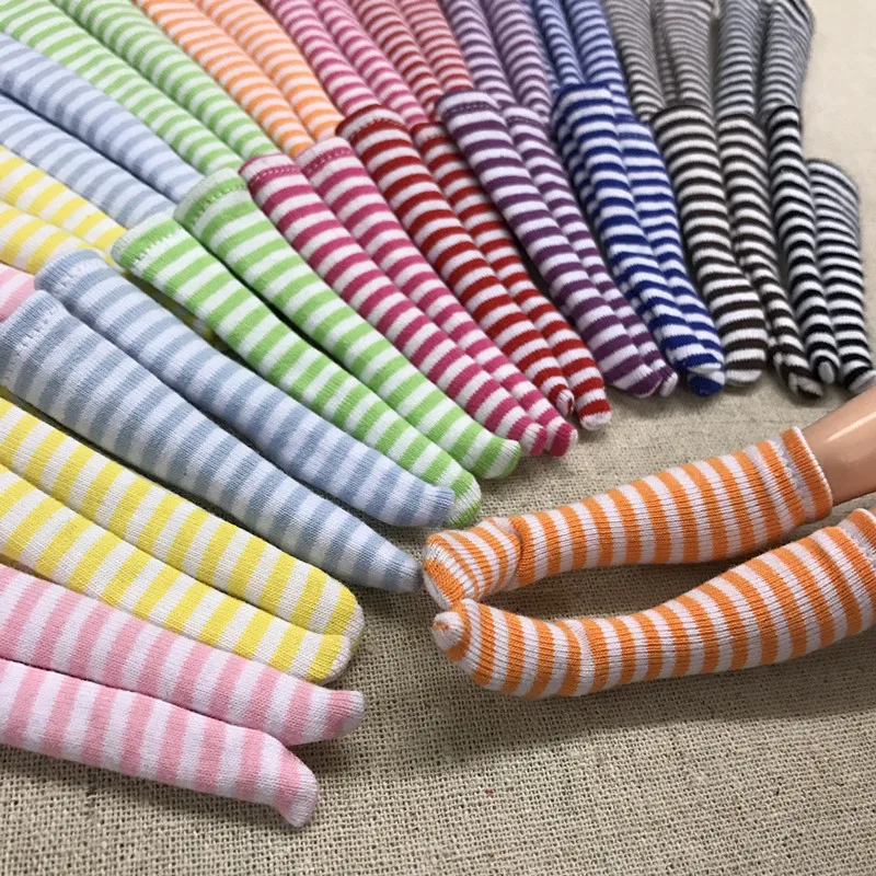 1 пара Разноцветные полосатые гольфы для кукол Blyth Azone S OB Momoko Barbis Licca 1/6|Куклы| |