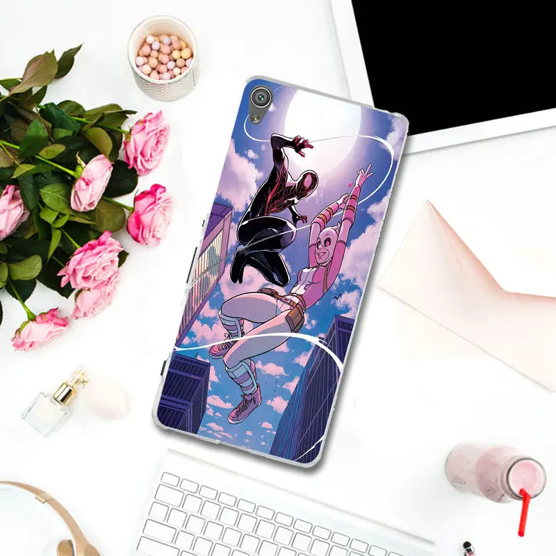 Невероятно розовый мягкий чехол для мобильного телефона Gwenpool Sony Xperia Z Z1 Z2 Z3 Z4 Z5