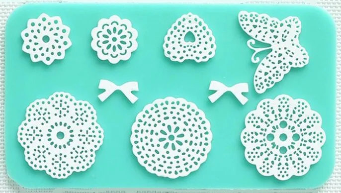 Bud Silk Flowers Die Flip Sugar Cake Mould Lace Butterfly Love B107 |