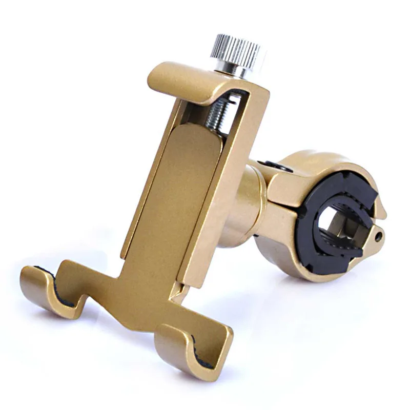 

360 Rotating Bicycle Bike Universal Phone Holder Stand Metal Alloy Handlebar Clip Mount Bracket Holder For 4-6.5 inch Smartphone