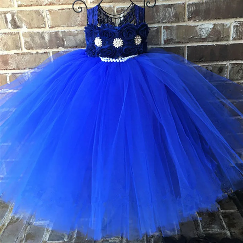 Flower Girl Dresses for Weddings Ball Gowns Baby Pageant Birthday Party Tutu Dress Fancy Tulle Children Kids Princess | Детская одежда