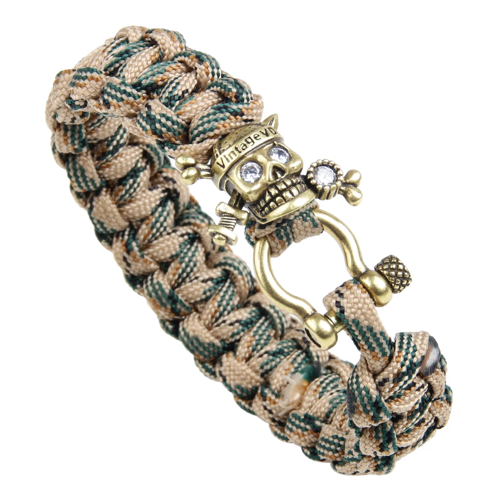 UBEAUTY Hand-woven Umbrella Bracelet With Pirates Of the Caribbean Outdoor Mountaineering Fashion Male Bracelets Accessories | Украшения и