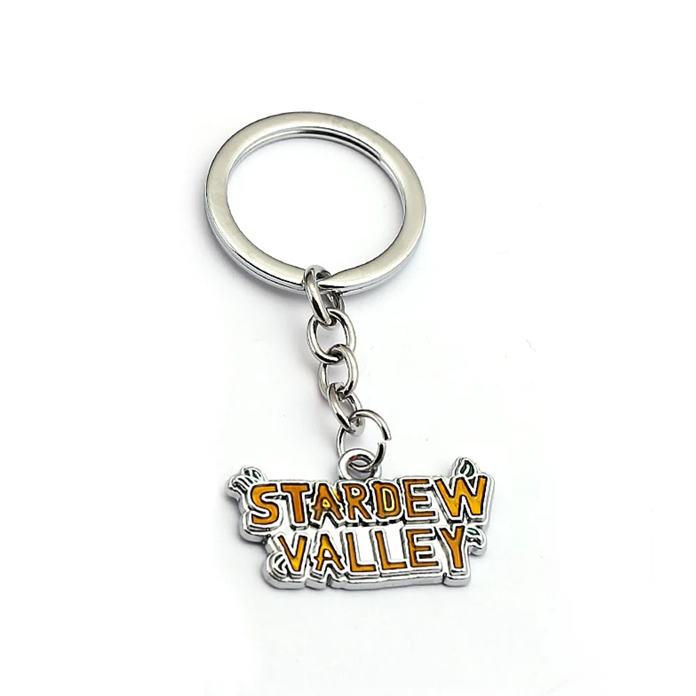 

PC Game Stardew Valley Keychain Metal Key Pendant Keyrings llavero Men Car Women Bag Key Chain Chaveiro Games Jewelry