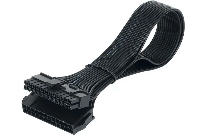 50 шт./лот высококачественный 30 см 18AWG 24 контактный Удлинительный кабель ATX|atx extension