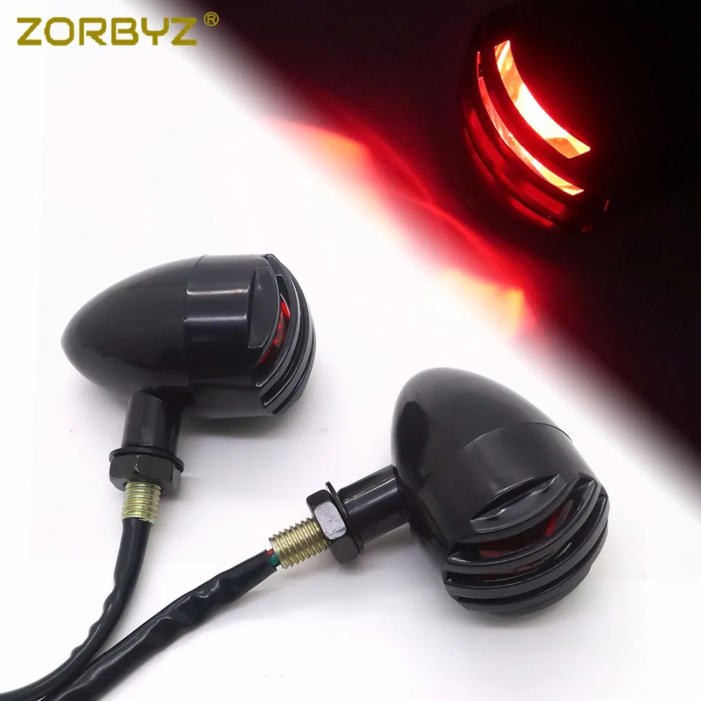 Черные мотоциклетные задние стоп-сигналы ZORBYZ для Harley Sportster 883 1200 XL Bobber Honda Yamaha |