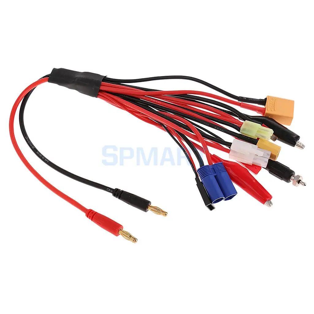 Многофункциональный зарядный кабель 10 в 1 XT60 XT90 T Plug EC5 JST JR штекер адаптер