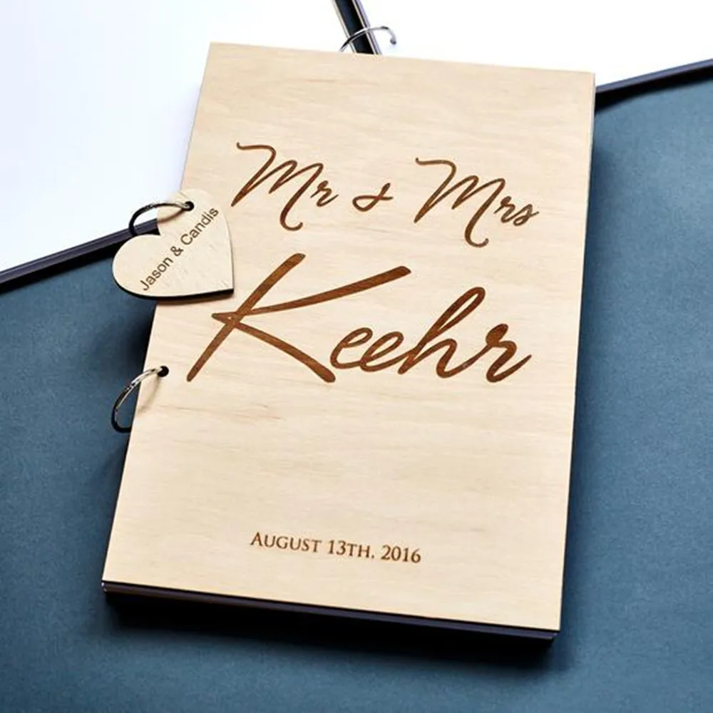Деревянные книги для гостей на свадьбу Mr and Mrs, деревянные, на выбор, свадебные гостевые книги, два кольца, подгонянные свадебные альбомы, книжные принадлежности