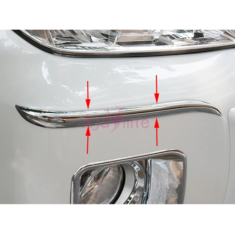 Для Toyota LC Land Cruiser 200 2012 2015 Передняя боковая решетка Накладка Бампер протектор ABS хром аксессуары для стайлинга